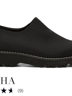 Donald J. Pliner Black Slip-On “Casha” Crepe Loafer